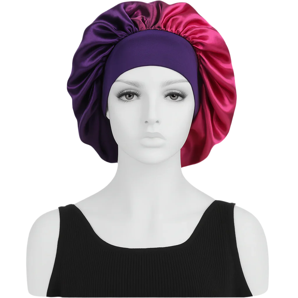 Satin Bonnet – Extra Soft Wide Band for Dry Hair