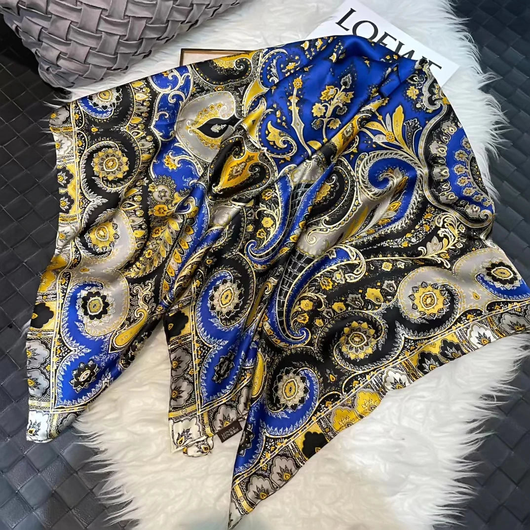 Silk Scarf – Paisley Pattern Chic