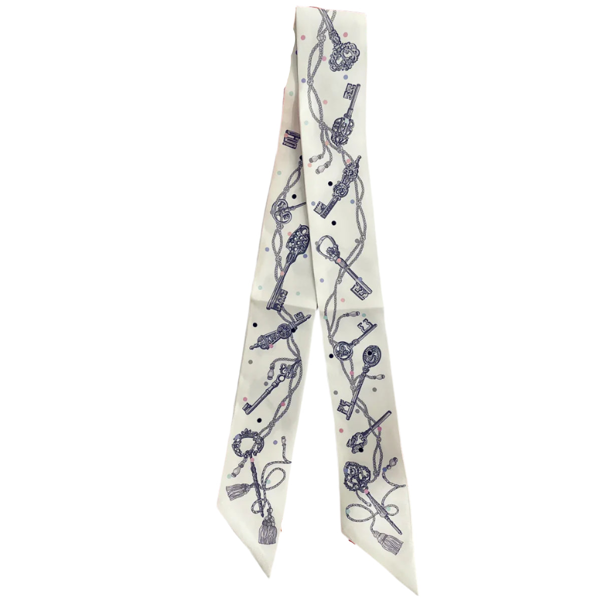 Silk Twilly Scarf – 90x5cm Ribbon for Bags, Hair & Neck