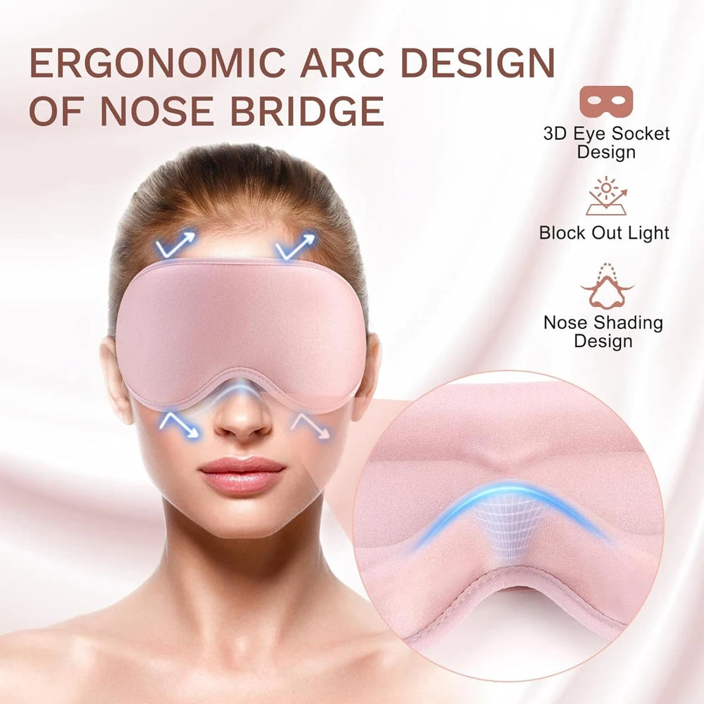 3D Sleep Mask – 100% Light Blockout