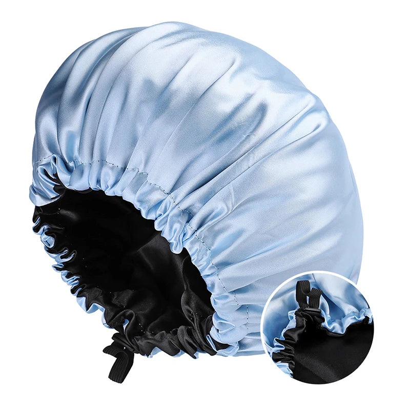 Satin Bonnet – Adjustable for Curly Hair