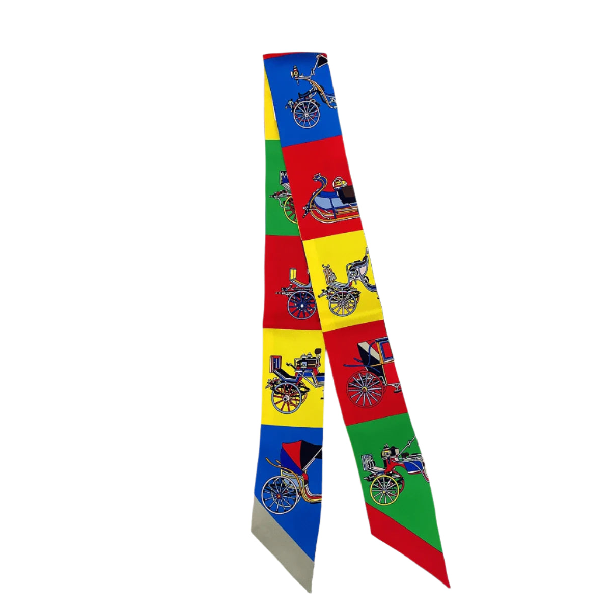 Silk Twilly Scarf – 90x5cm Ribbon for Bags, Hair & Neck