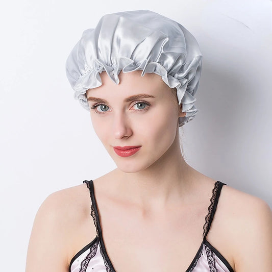Night Hair Wrap – Satin Sleep Cap for Women