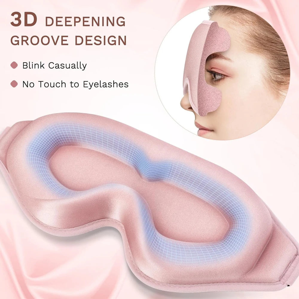 3D Sleep Mask – 100% Light Blockout