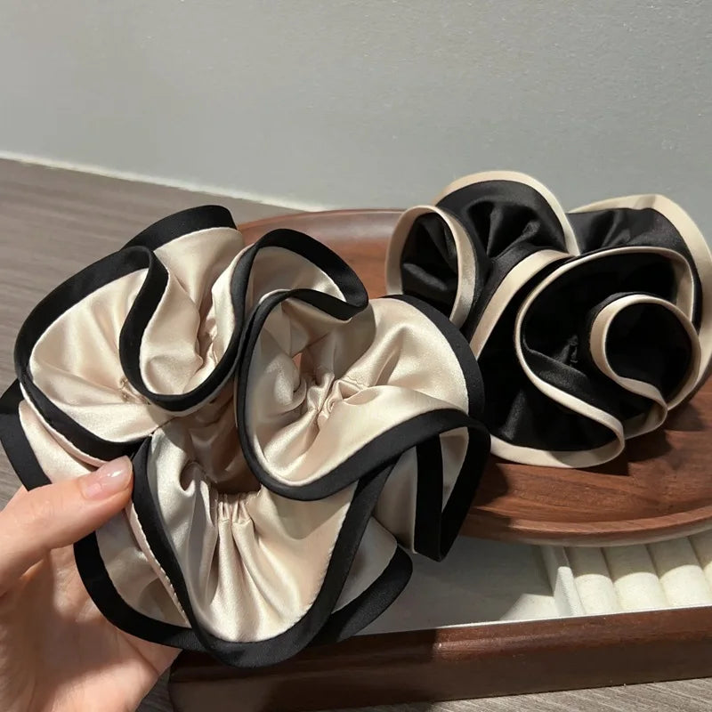 Luxury Cotton Scrunchies – Bud Shaped Hair Ties for Girls
