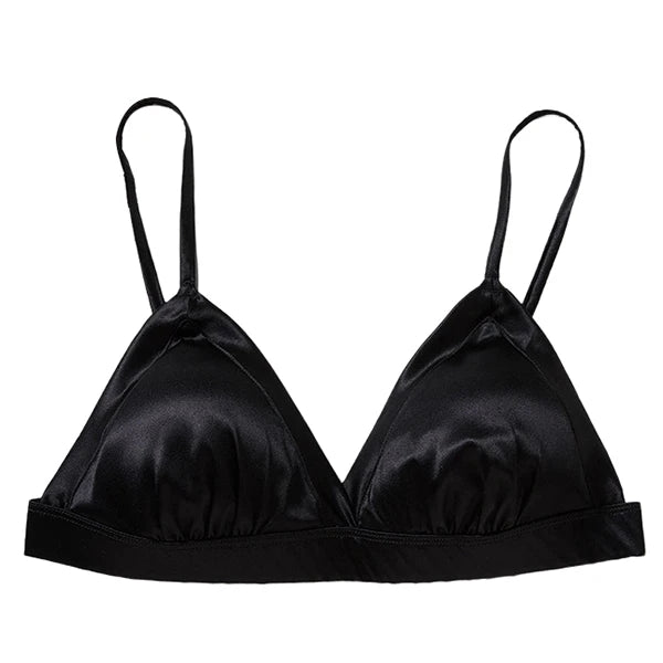 Silk Triangle Bra – Soft & Wireless Fit