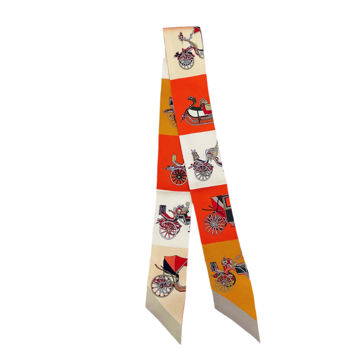 Silk Twilly Scarf – 90x5cm Ribbon for Bags, Hair & Neck