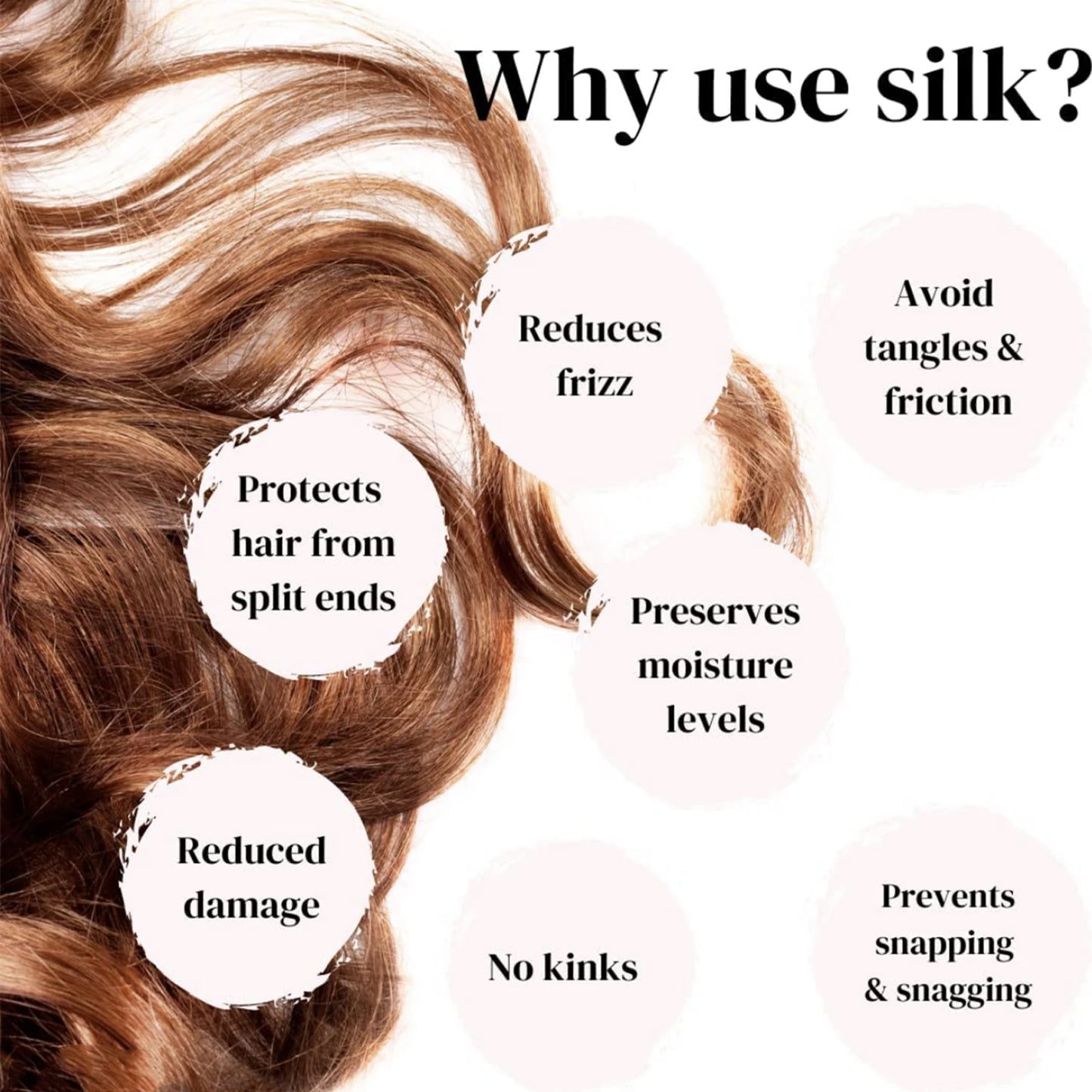 Silk Hair Ties – Anti-Frizz Protection