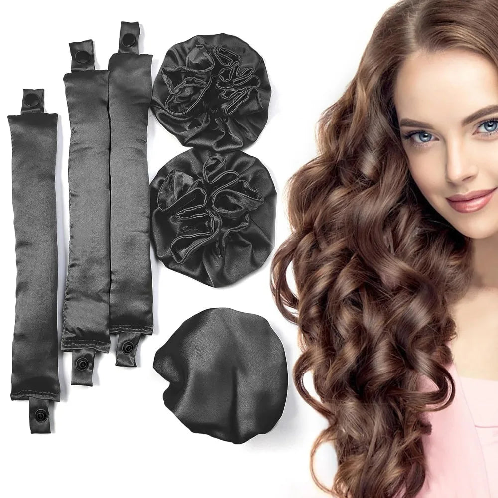 Satin Bun Heatless Curling Bonnet