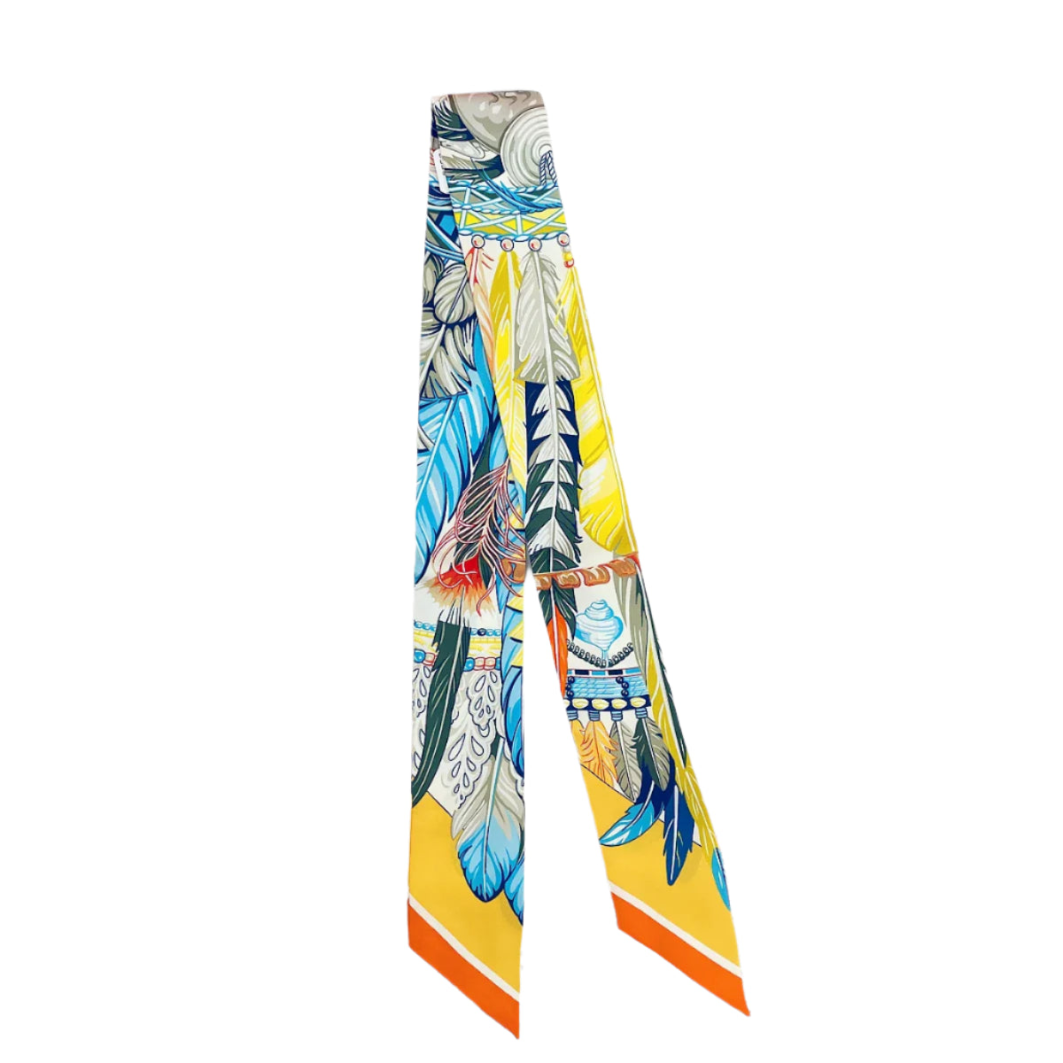 Silk Twilly Scarf – 90x5cm Ribbon for Bags, Hair & Neck