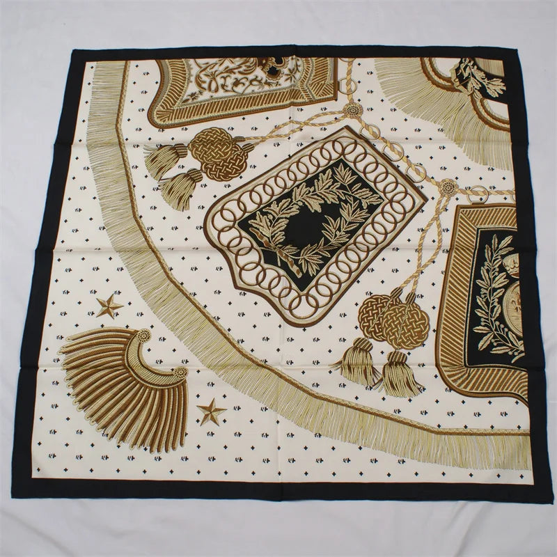 Silk Neck Scarf – Graceful Floral Print