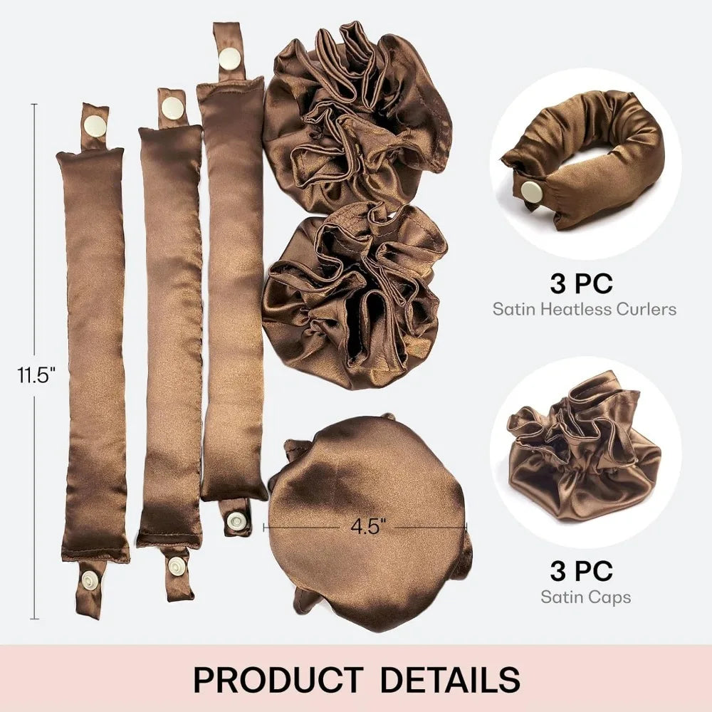 Satin Bun Heatless Curling Bonnet