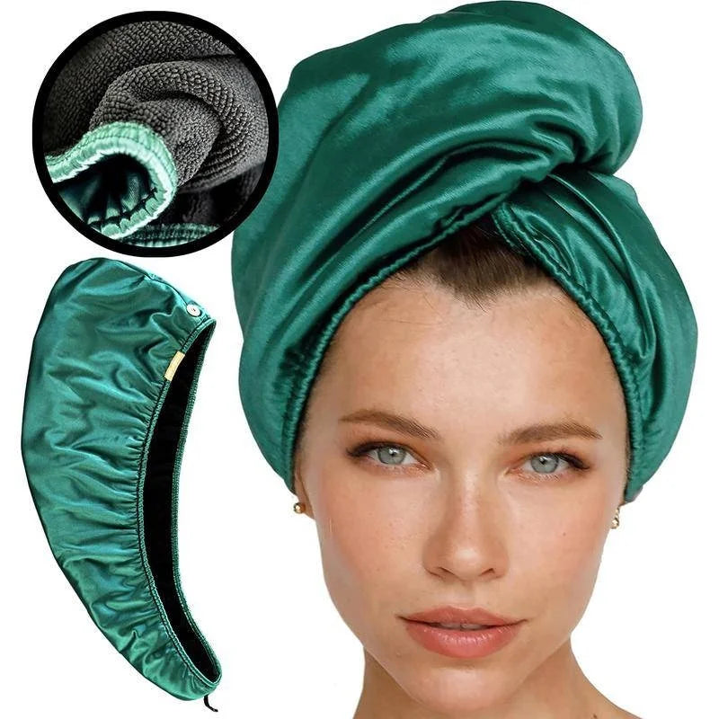 Satin Hair Turban – Quick-Dry Style