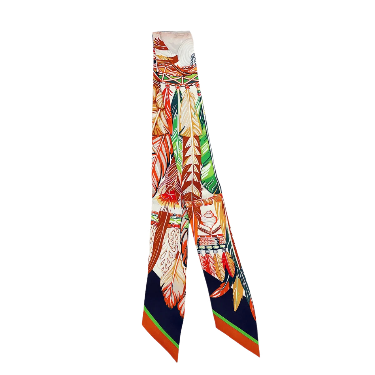 Silk Twilly Scarf – 90x5cm Ribbon for Bags, Hair & Neck