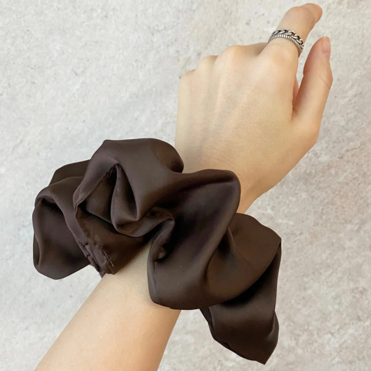 Silk & Chiffon Scrunchies – Oversized Fit