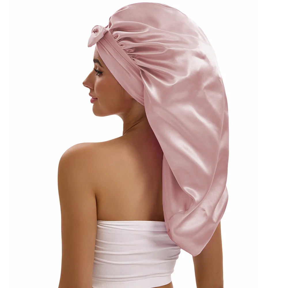 Long Satin Bonnet – For Braids & Volume