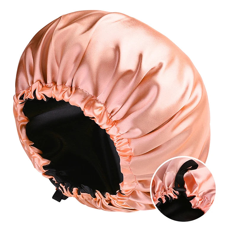 Satin Bonnet – Adjustable for Curly Hair