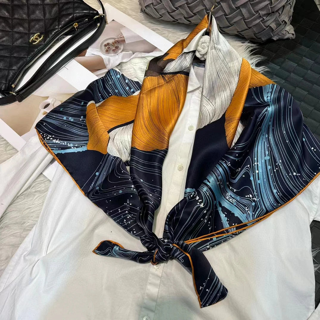 Silk Square – Luxe Elegance Print (106cm)