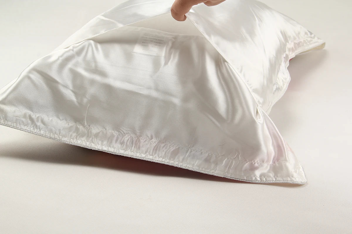 Silk Pillowcase – Lily Floral, 19 Momme Care