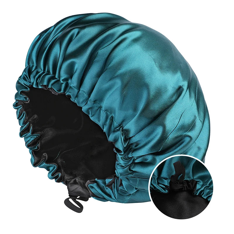 Satin Bonnet – Adjustable for Curly Hair