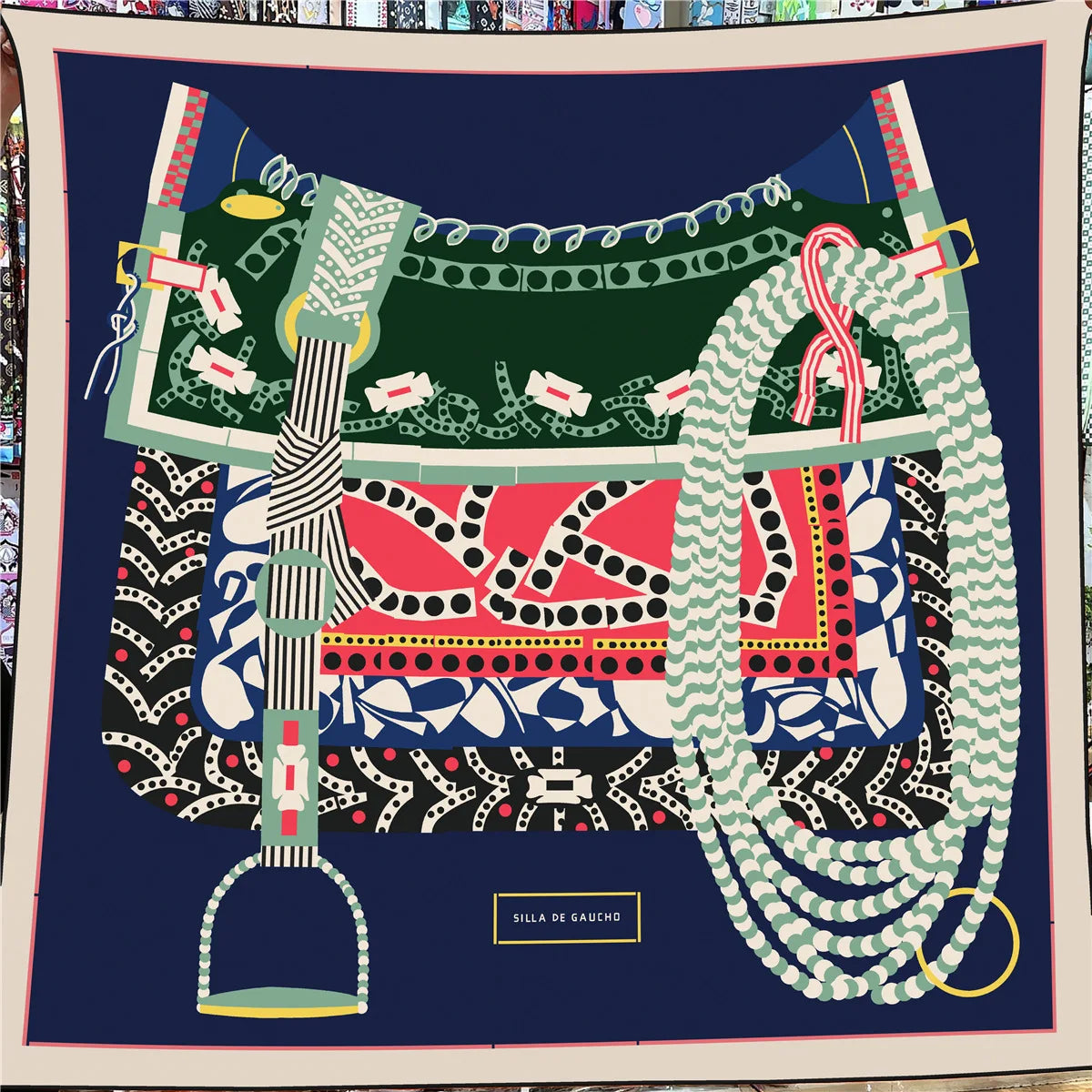 Oversized Silk Shawl – Hand-Rolled Finish