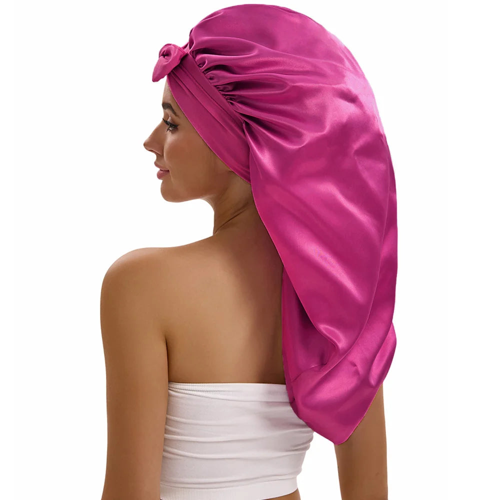 Long Satin Bonnet – For Braids & Volume