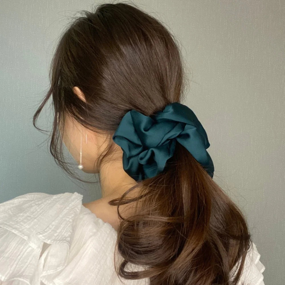 Oversized Silk & Chiffon Scrunchies