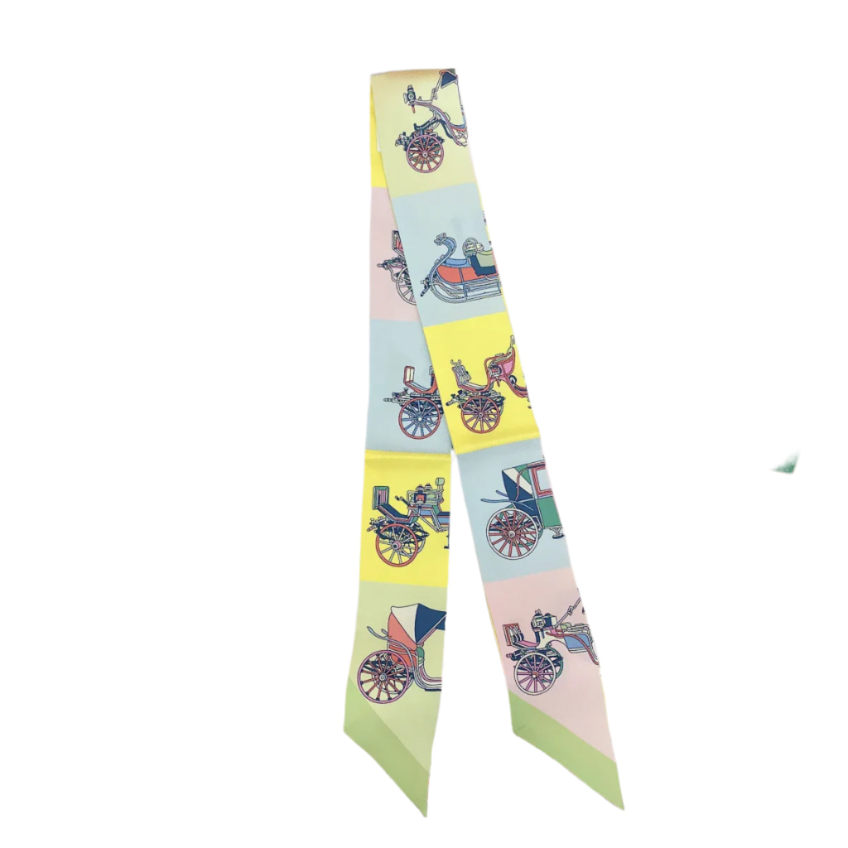 Silk Twilly Scarf – 90x5cm Ribbon for Bags, Hair & Neck