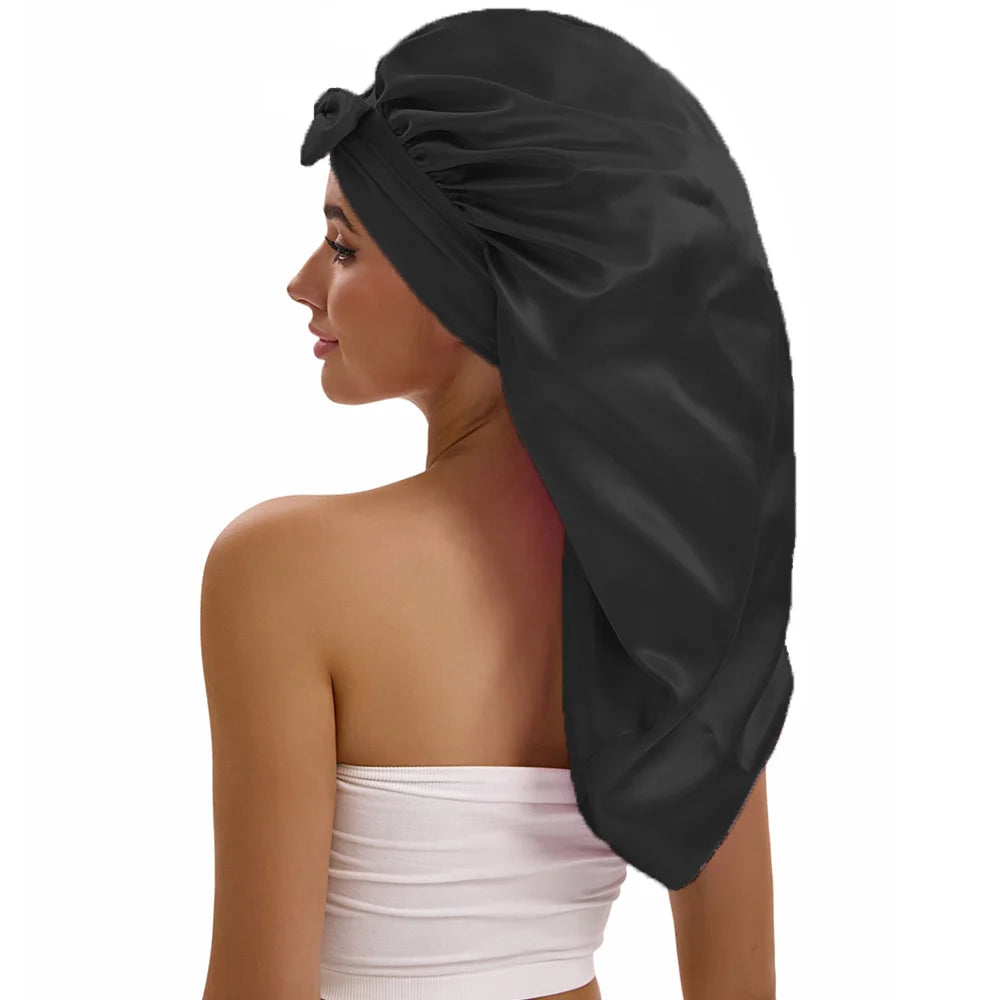 Long Satin Bonnet – For Braids & Volume