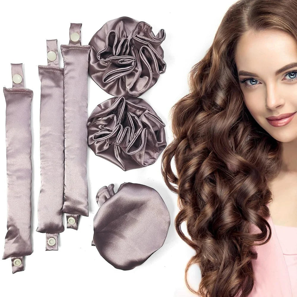 Satin Bun Heatless Curling Bonnet