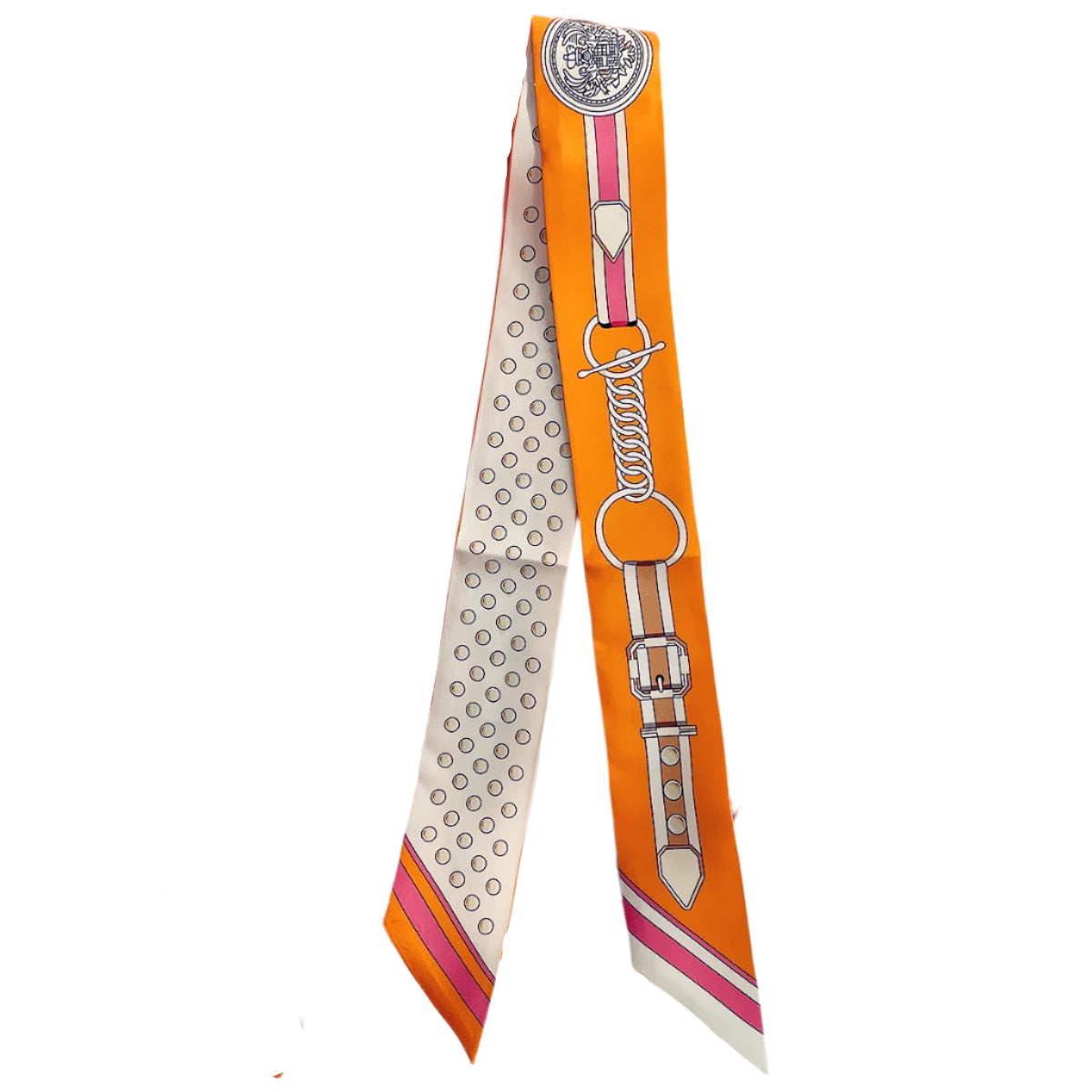 Silk Twilly Scarf – 90x5cm Ribbon for Bags, Hair & Neck