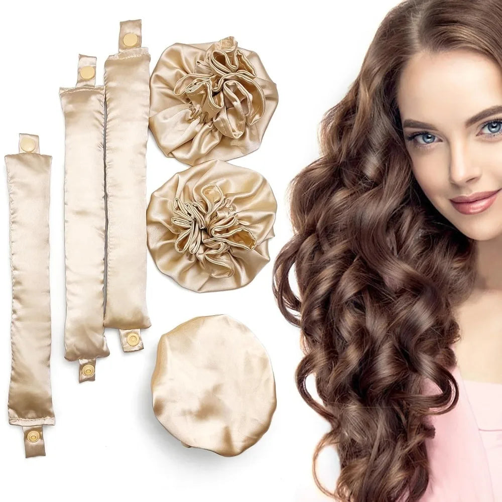 Satin Bun Heatless Curling Bonnet