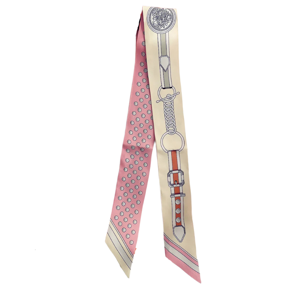 Silk Twilly Scarf – 90x5cm Ribbon for Bags, Hair & Neck