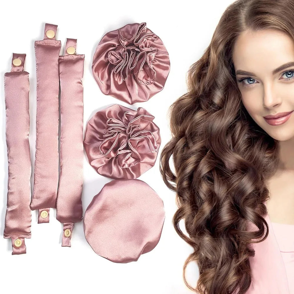 Satin Bun Heatless Curling Bonnet