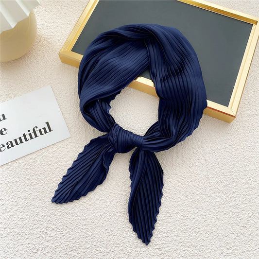 Navy Silk Scarf: The Fall Color That Elevates Any Outfit