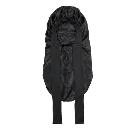 1Pcs Soft Silky Long Satin Bonnet For Natural Hair And Curly Hair Extra Large Size Hair Cap With Tie For Comfortable Night Sleep 11