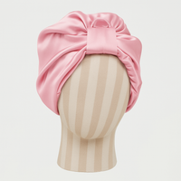 Blush Pink Silk Bonnet