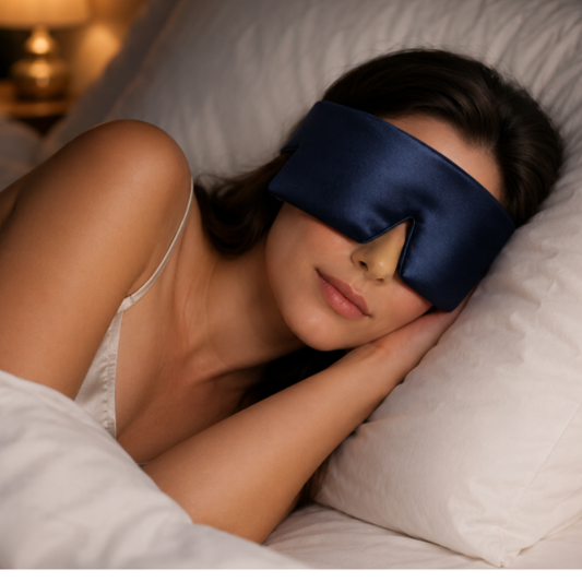 Silkvana 3D Mulberry Silk Sleep Mask – Total Blackout, No Eye Pressure