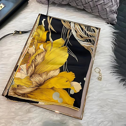 elegant silk scarf breathable and soft texture