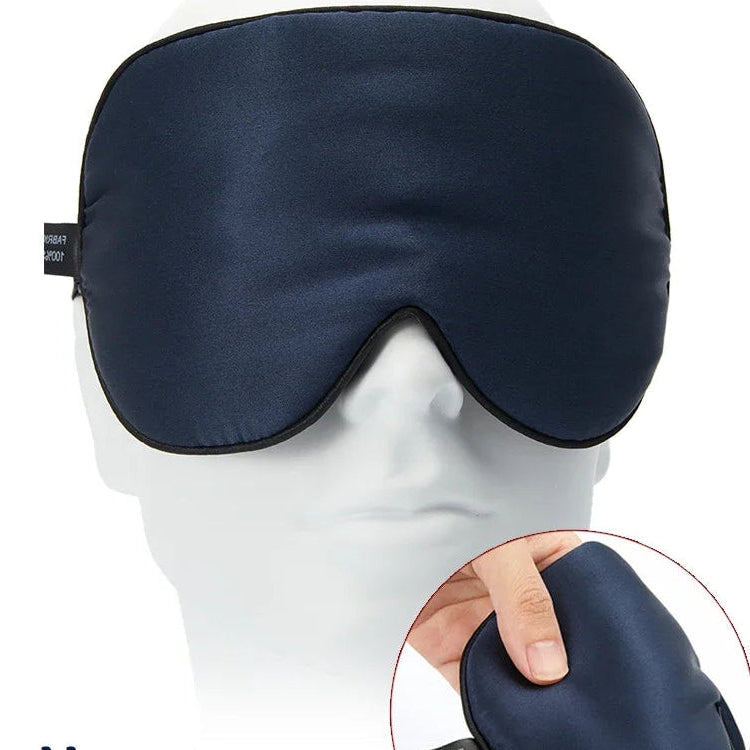 breathable silk sleep mask contoured nose area