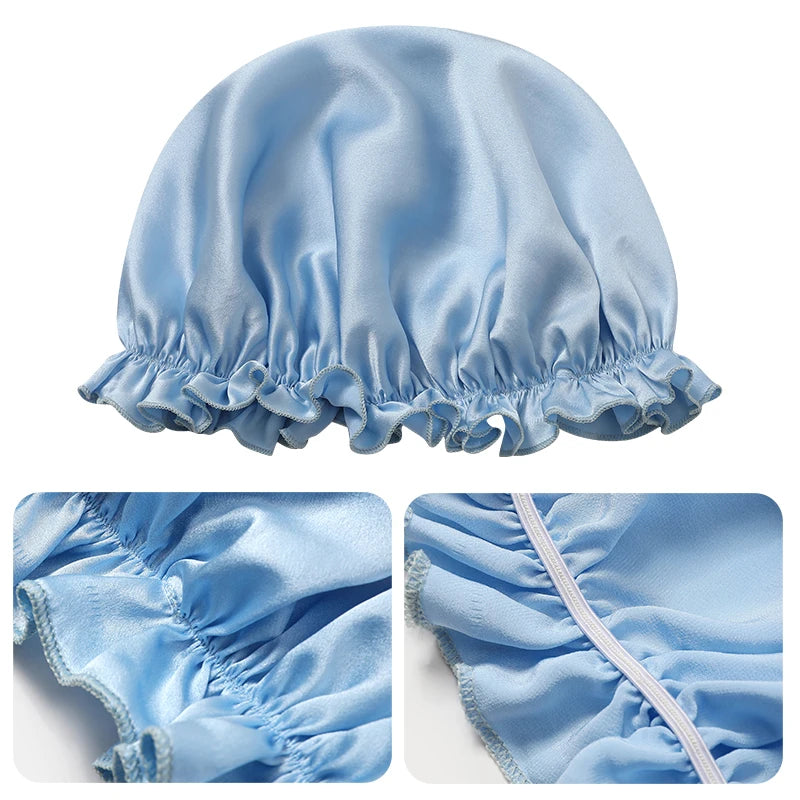 Silkvana natural silk sleeping cap designed for gentle overnight hair protection