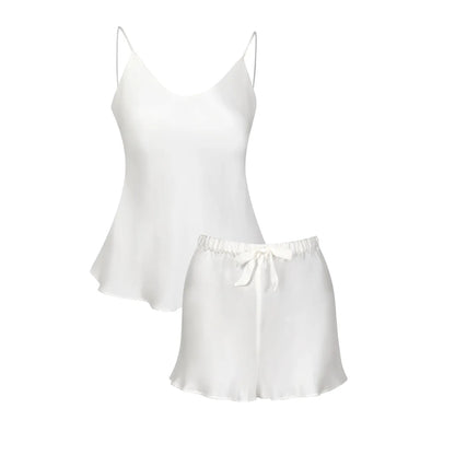 Silk Camisole Set – Elegant 2-Piece Pajama