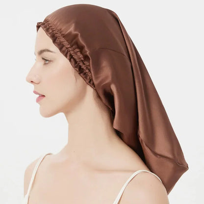 breathable silk hair wrap extended length design