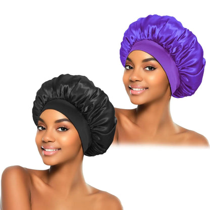 Satin Bonnet Set – 2-Pack, Anti-Frizz Design