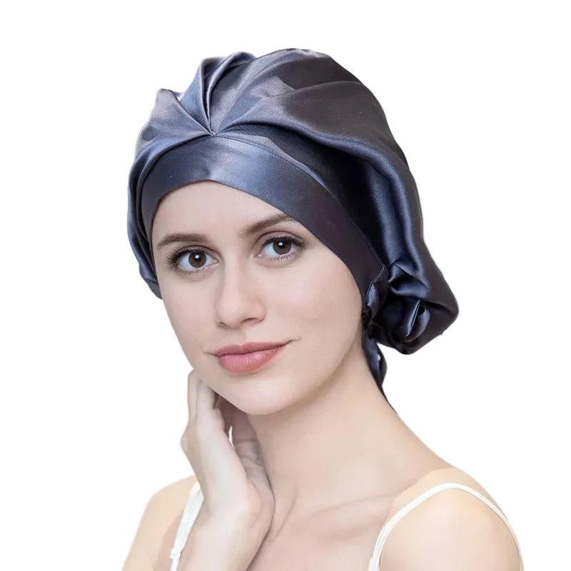 pure mulberry silk sleep bonnet smooth lightweight fabric