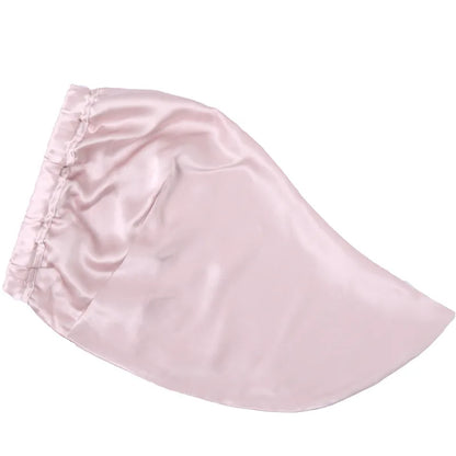 Lightweight silk sleeping wrap for curly and natural hair