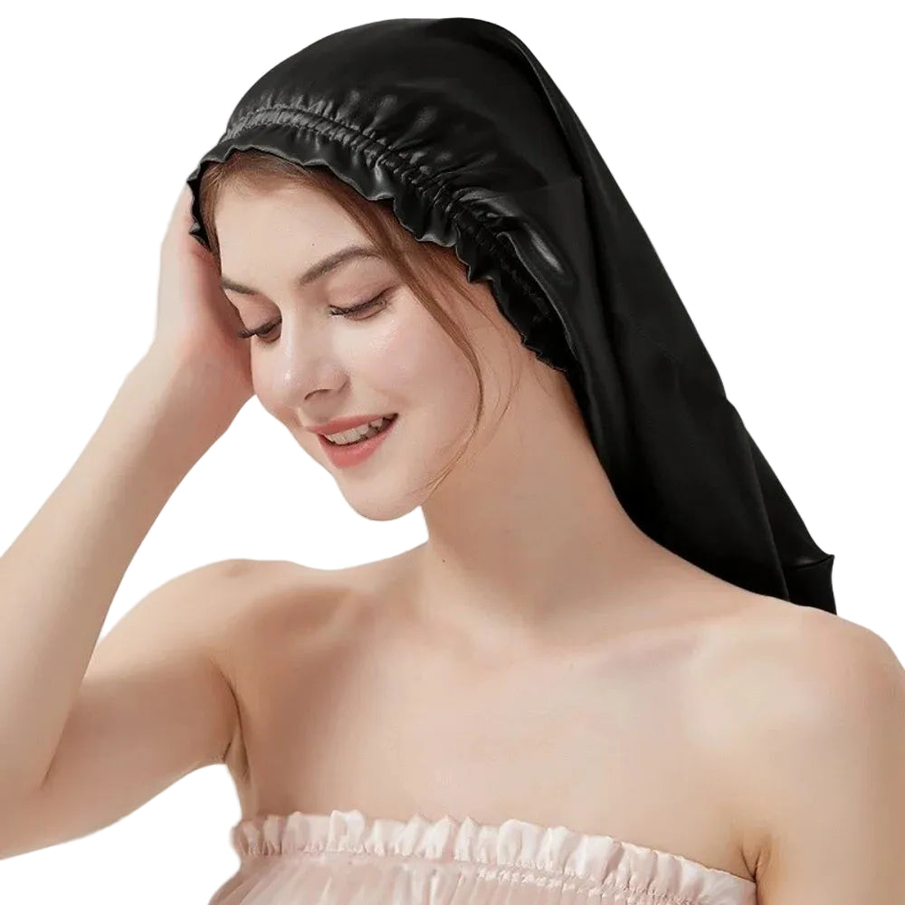 50cm mulberry silk long bonnet for long hair