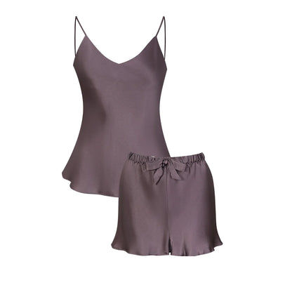 Silk Camisole Set – Elegant 2-Piece Pajama