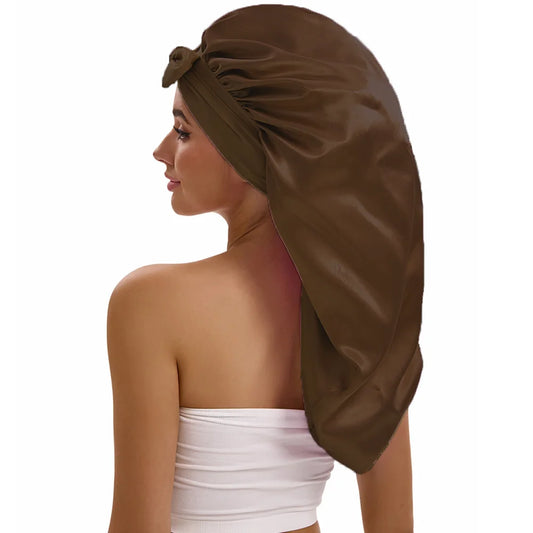 Long Satin Bonnet – For Braids & Volume