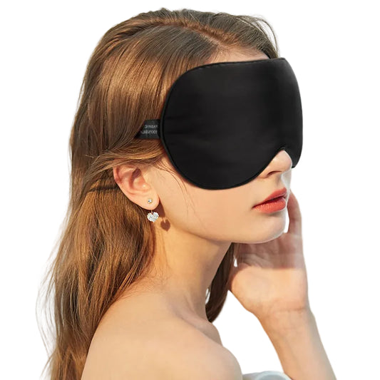 pure mulberry silk eye mask with cotton padding